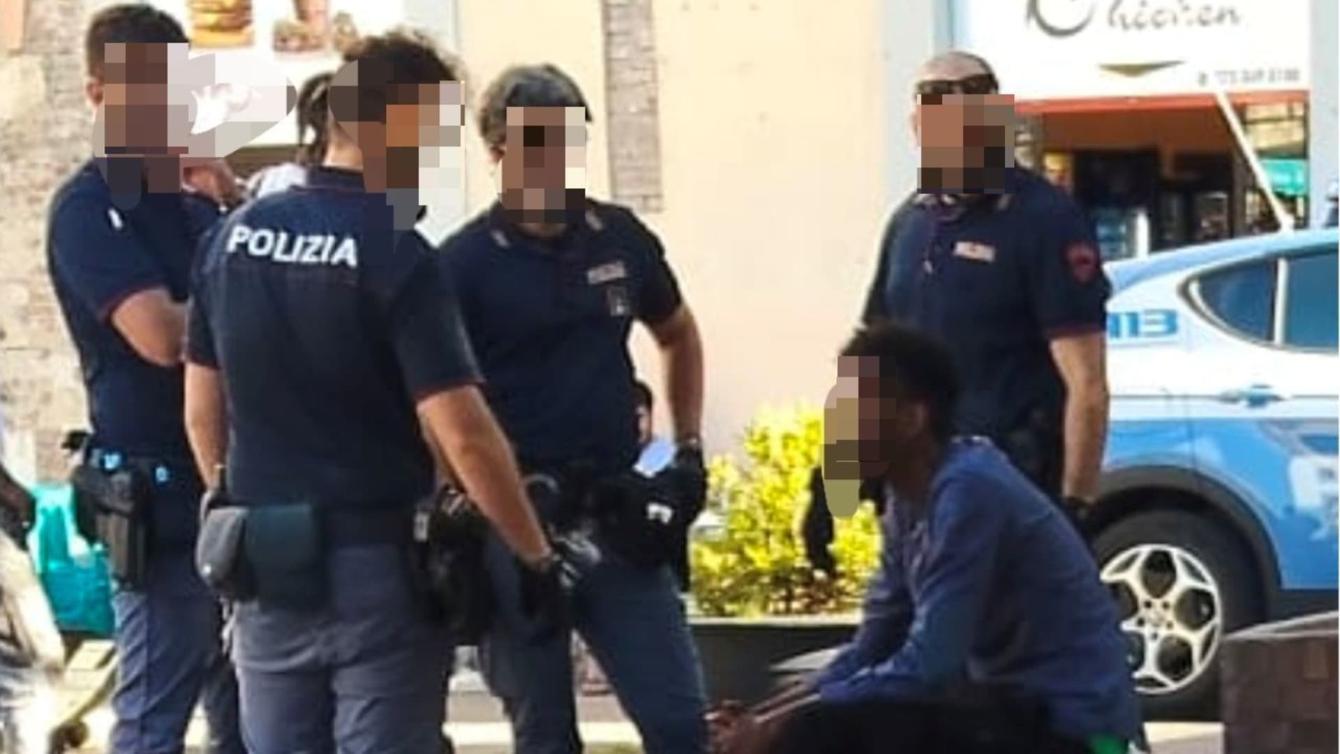 Intervento della polizia