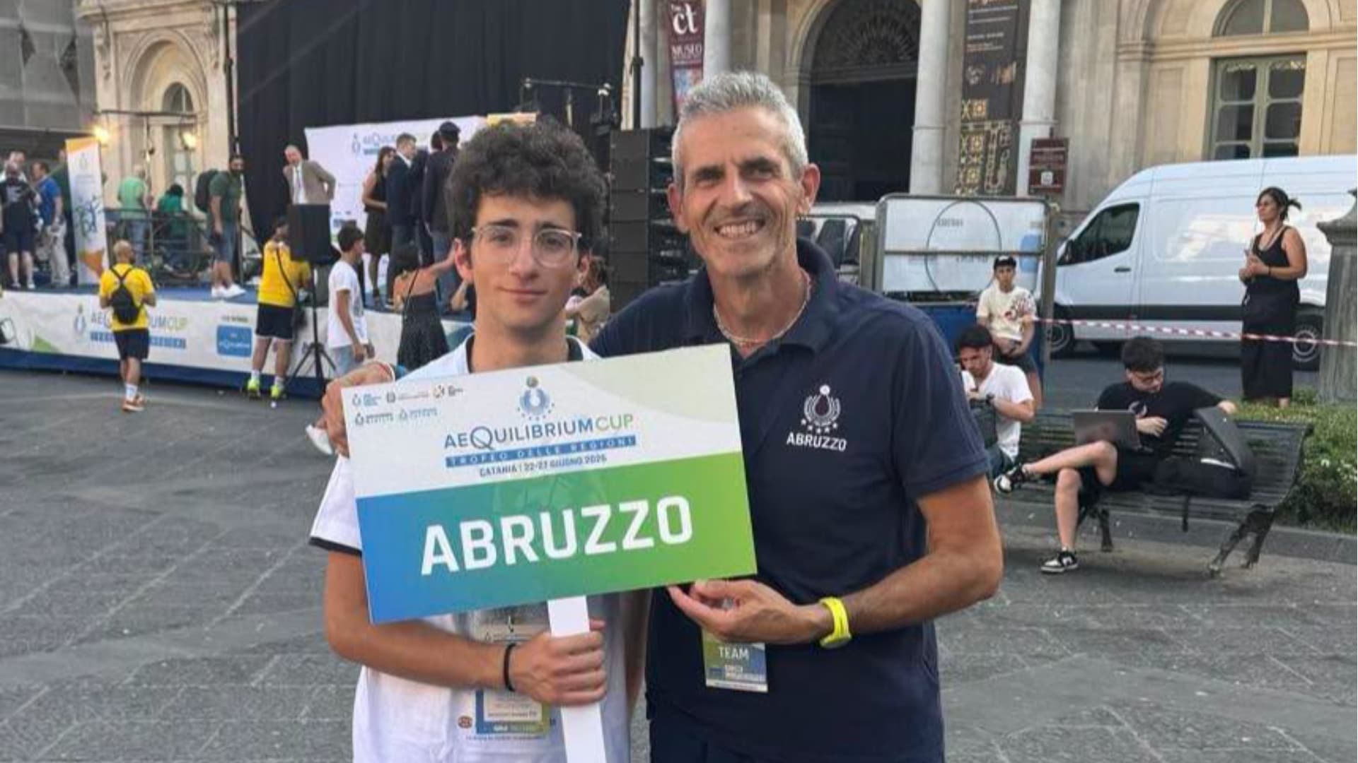 Tommaso Del Pinto e il coach Stefano "Ciccio" Benedetto