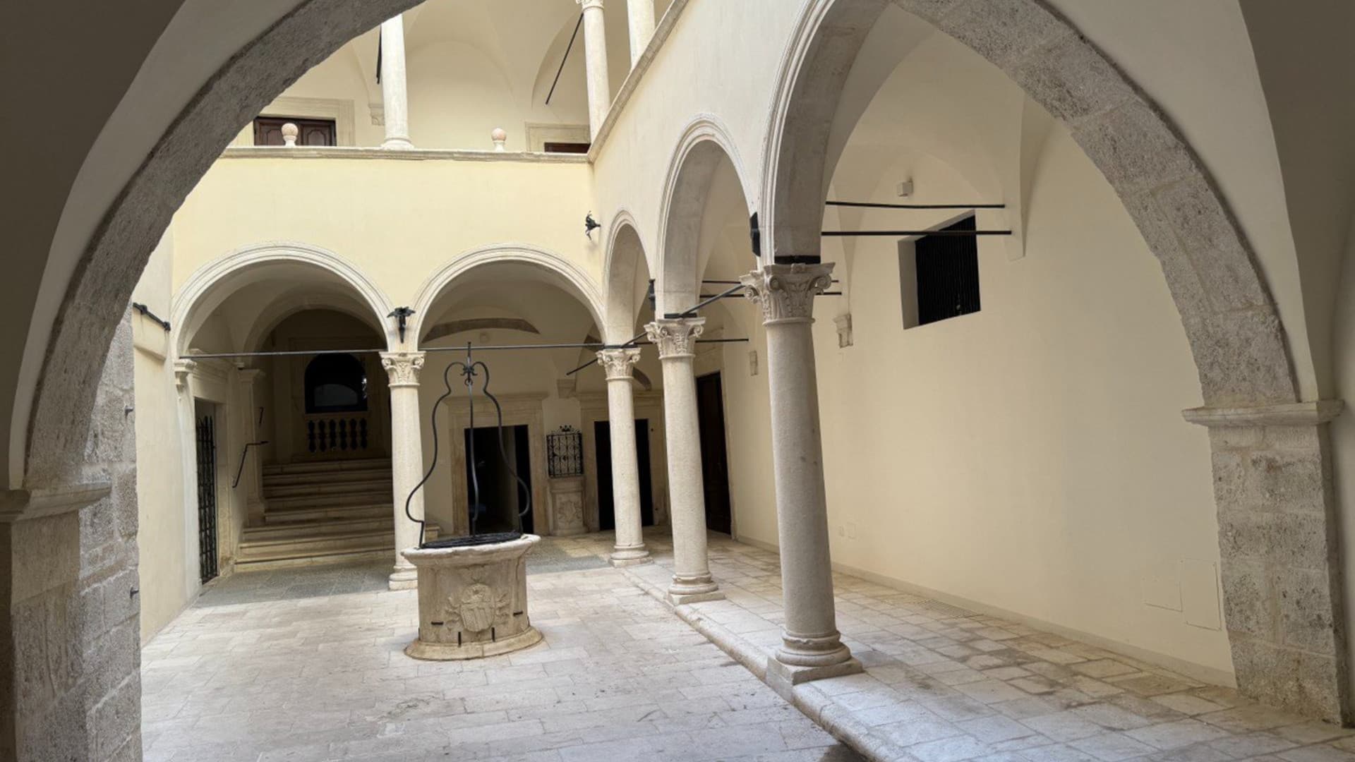 Il cortile di Palazzo Dragonetti
