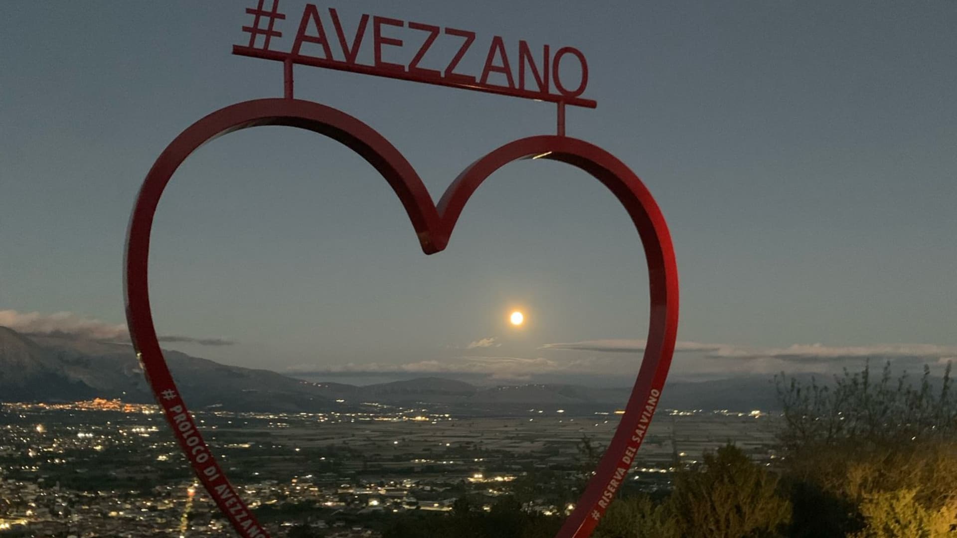 La vista da Avezzano