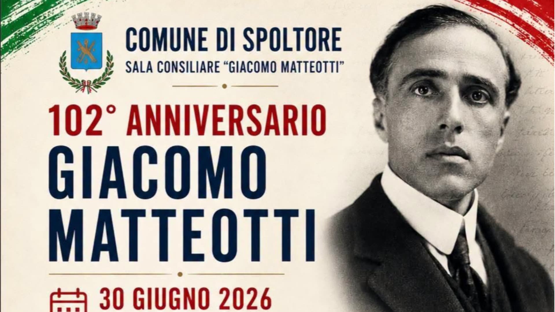 Spoltore celebra Giacomo Matteotti: Consiglio comunale straordinario a 102 anni dall'assassinio