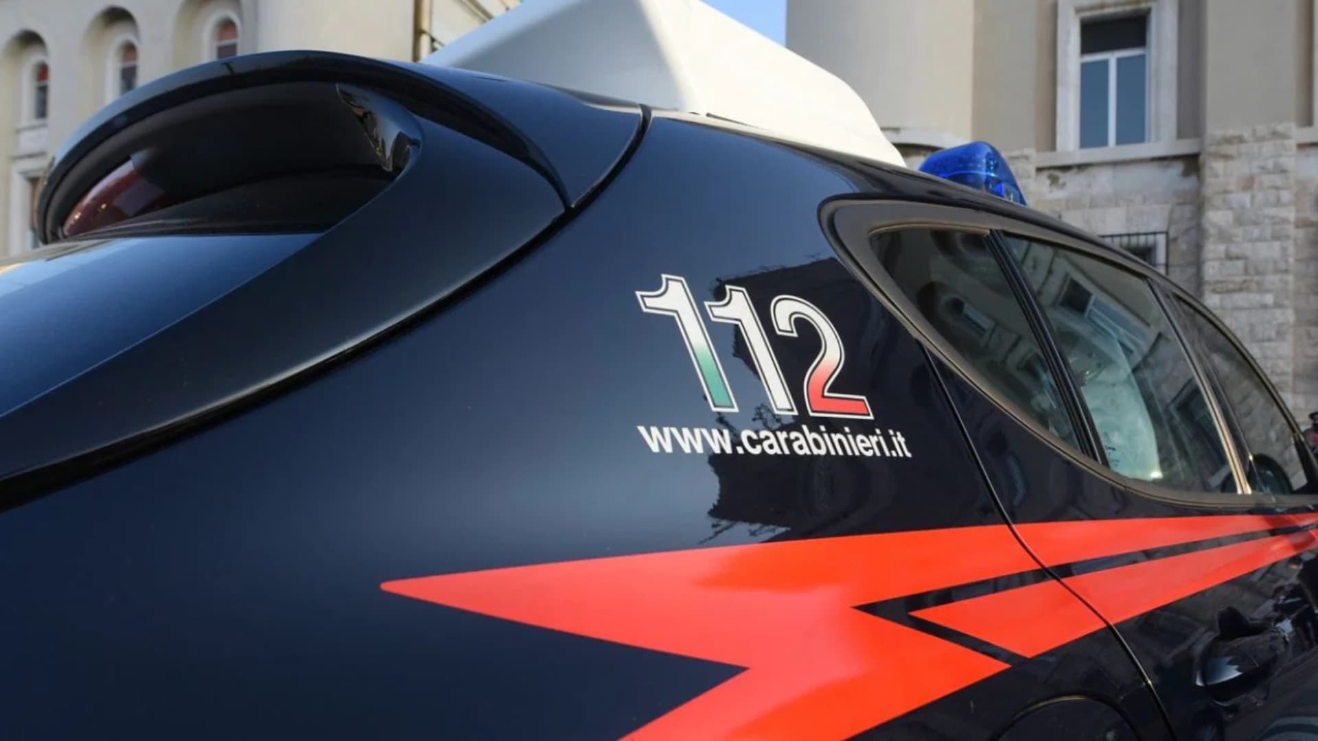 L'intervento dei carabinieri