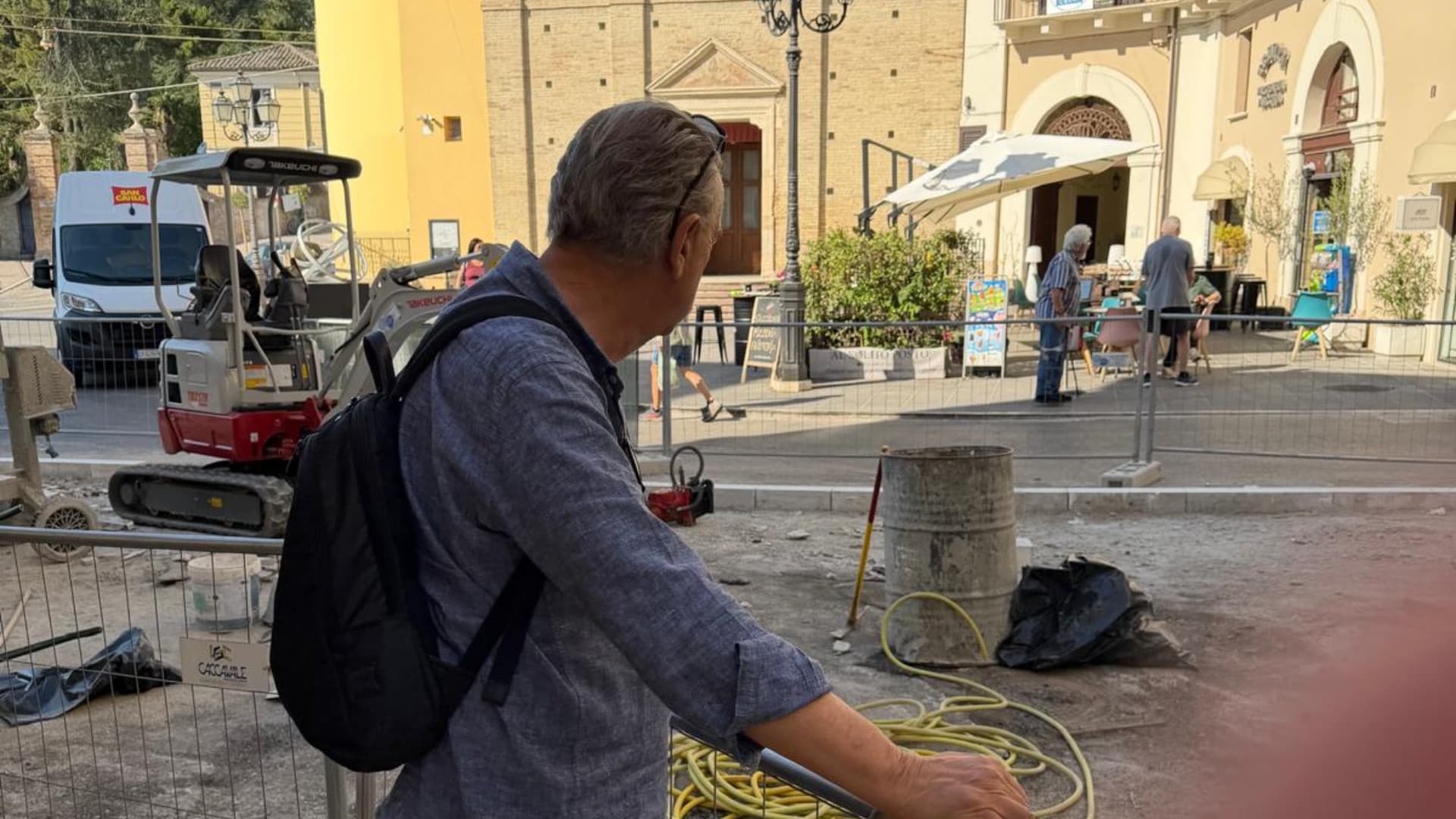 Il sindaco in piazza Trento e Trieste