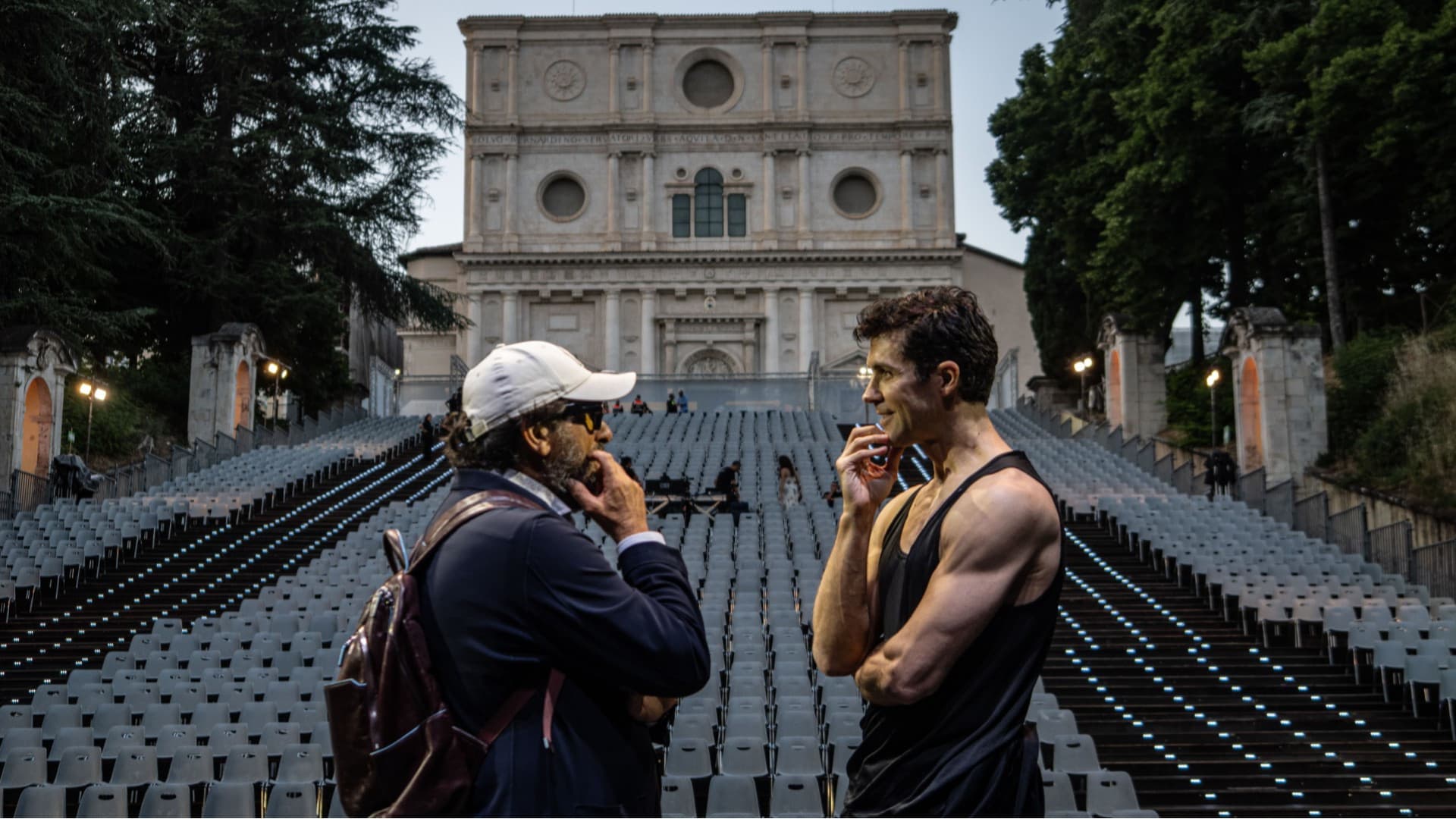 Leonardo De Amicis con Roberto Bolle