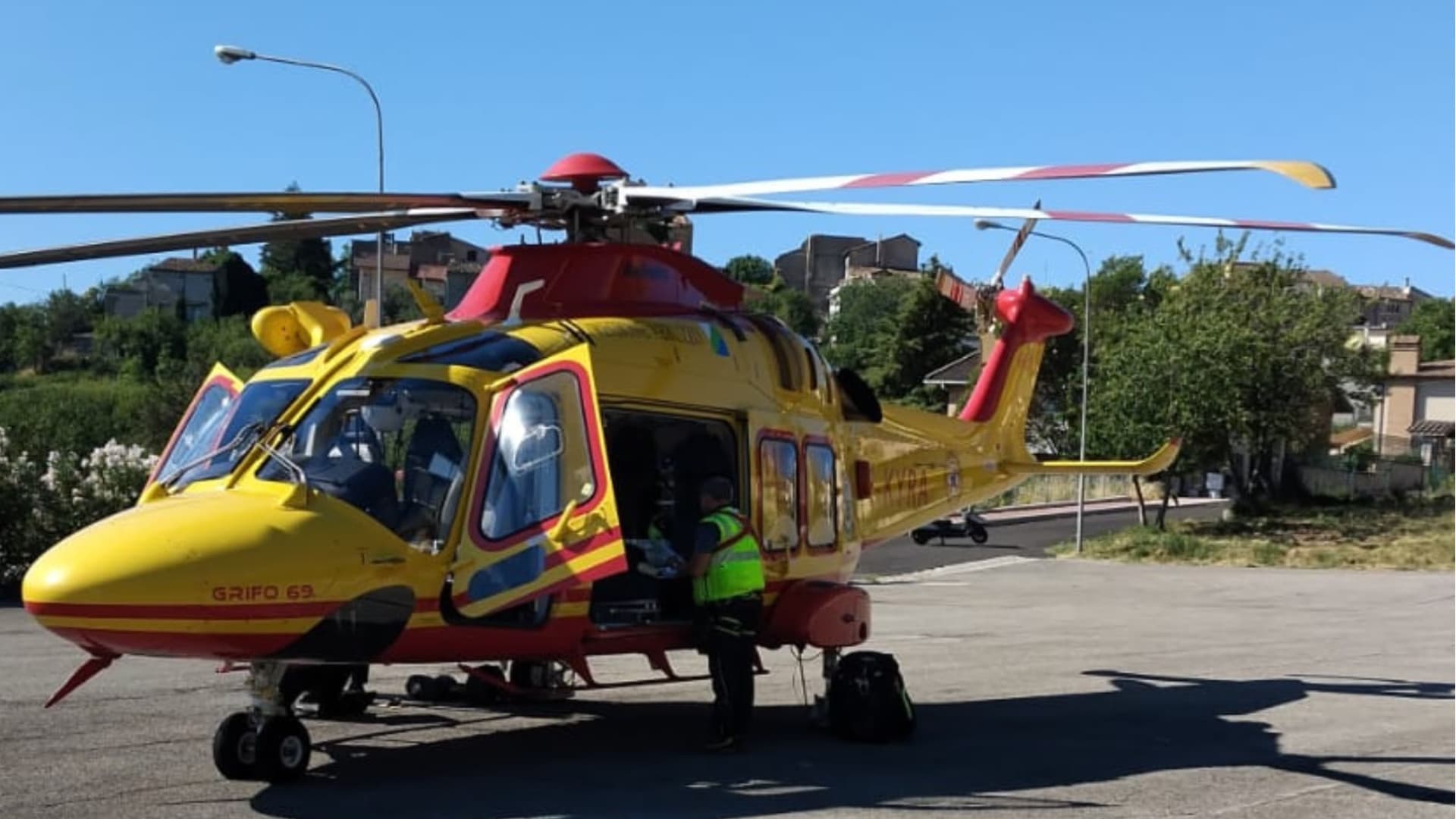 L'elicottero del Soccorso Alpino