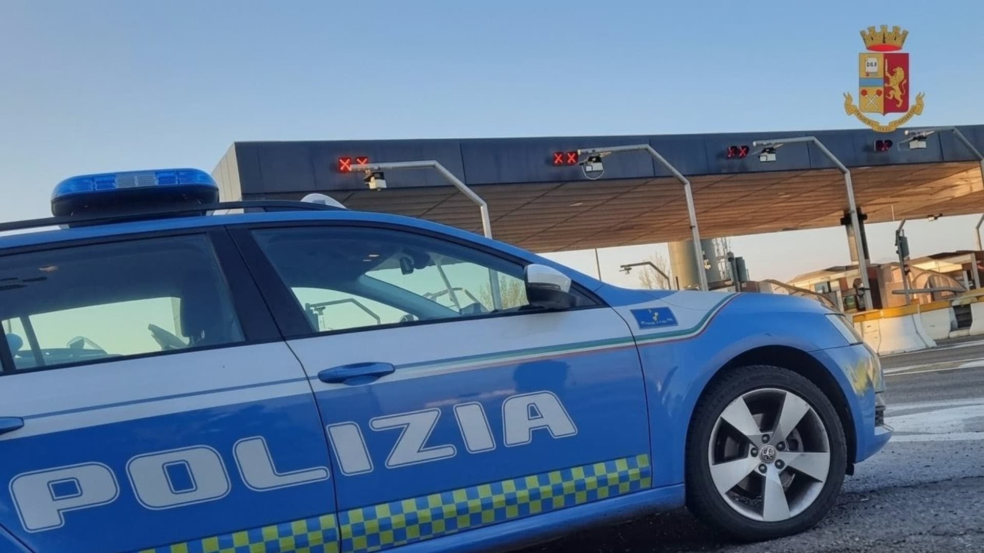 Sul posto la polizia stradale
