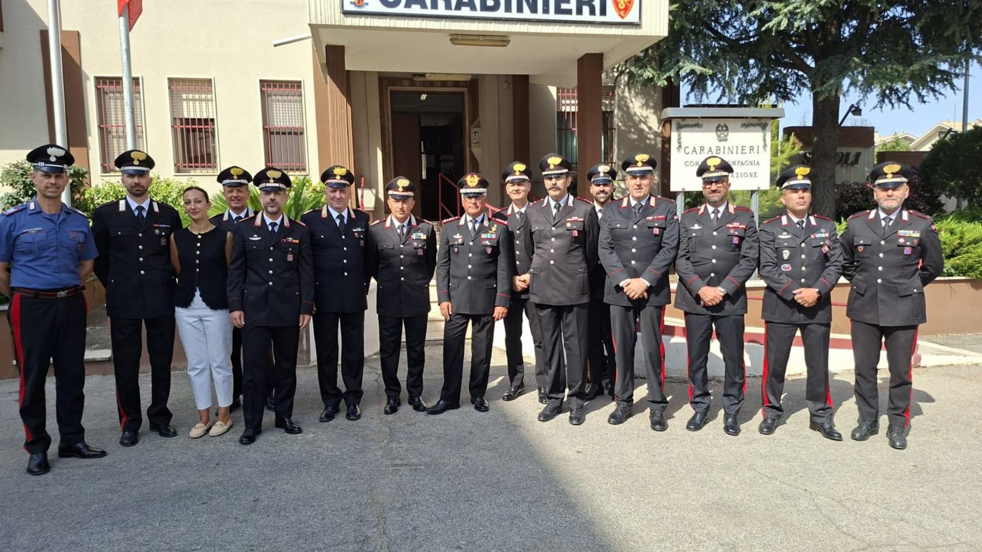 Vasto, il generale Nicola Massimo Masciulli in visita al comando Compagnia carabinieri
