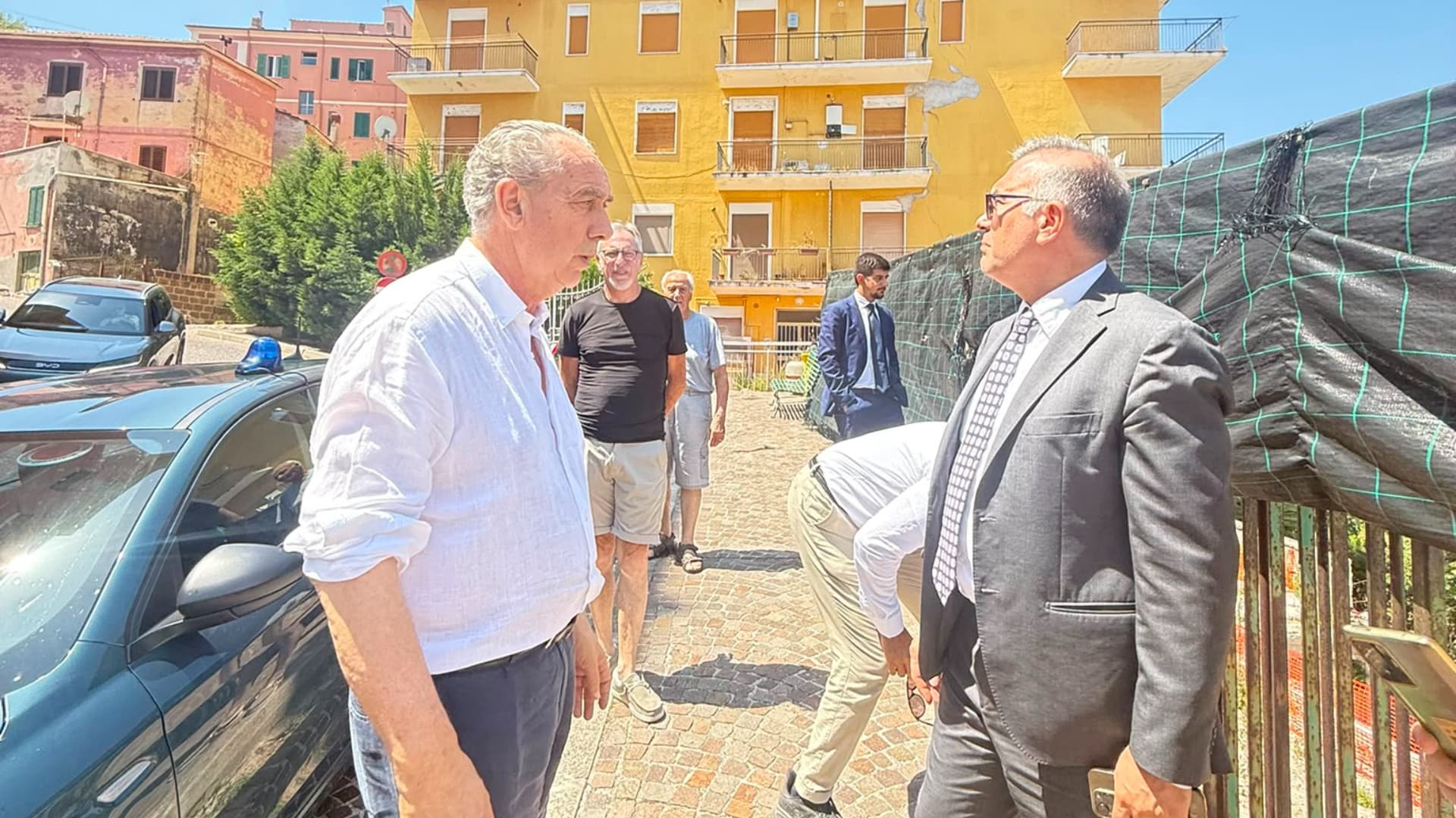 Chieti, Casa Italia in città: sopralluogo alla caserma Bucciante e al dissesto di Santa Maria