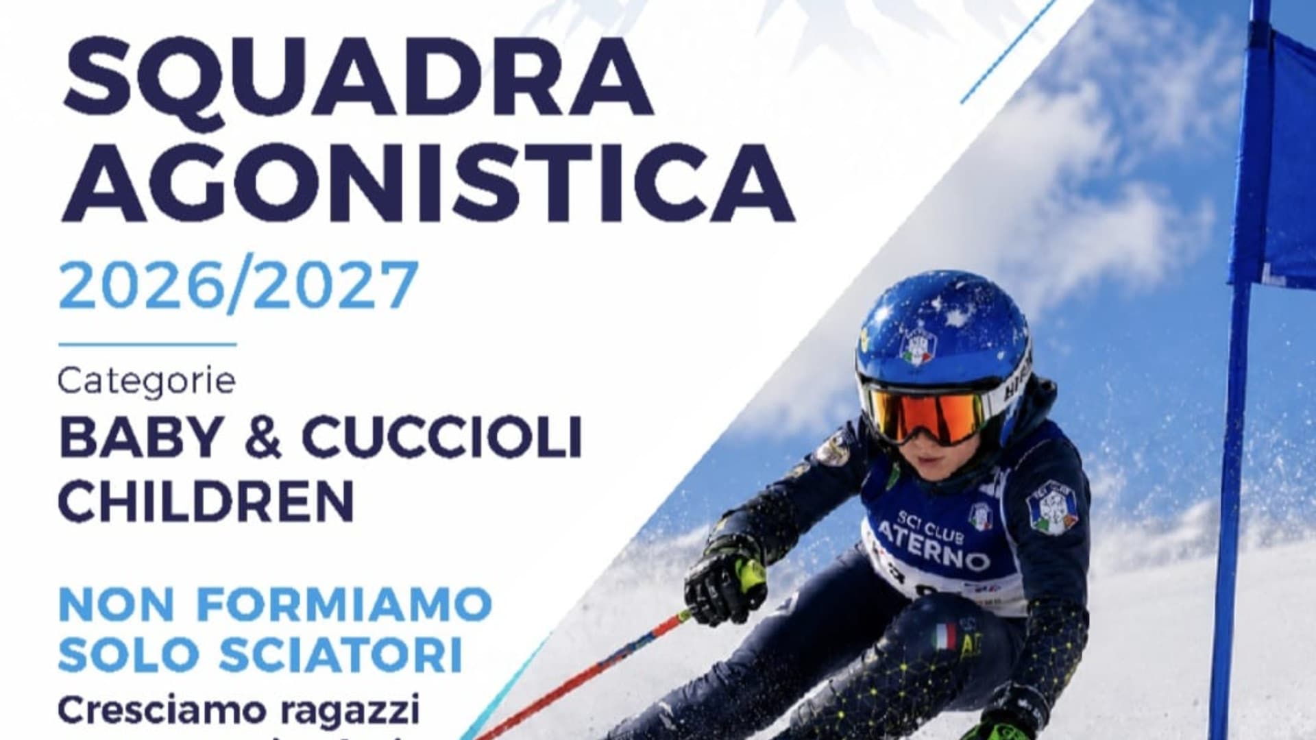 Sci Club Aterno Pescara: al via le iscrizioni per la stagione agonistica 2026/2027