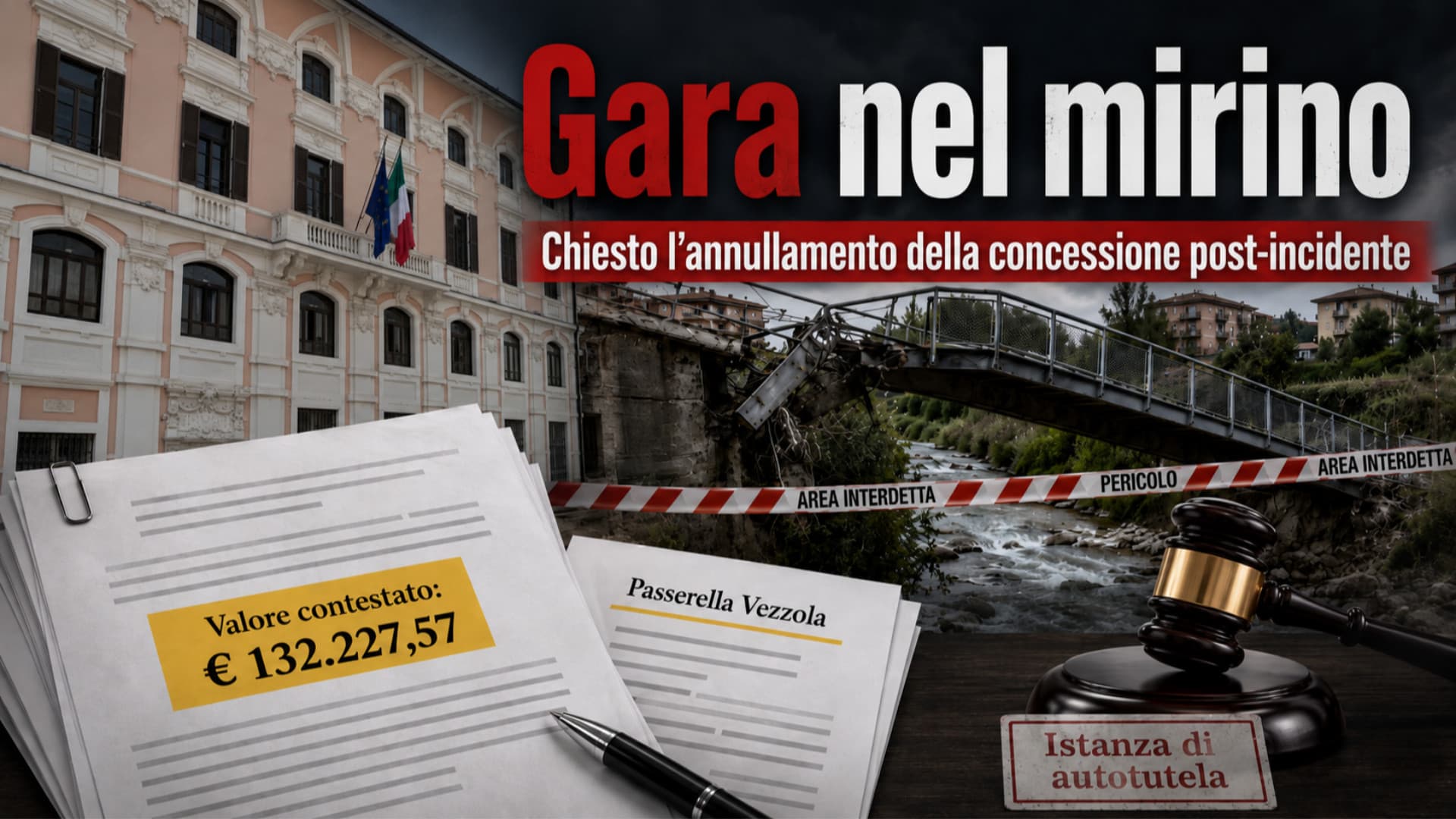 Gara da 132mila euro nel mirino: chiesto lo stop al bando del Comune di Teramo