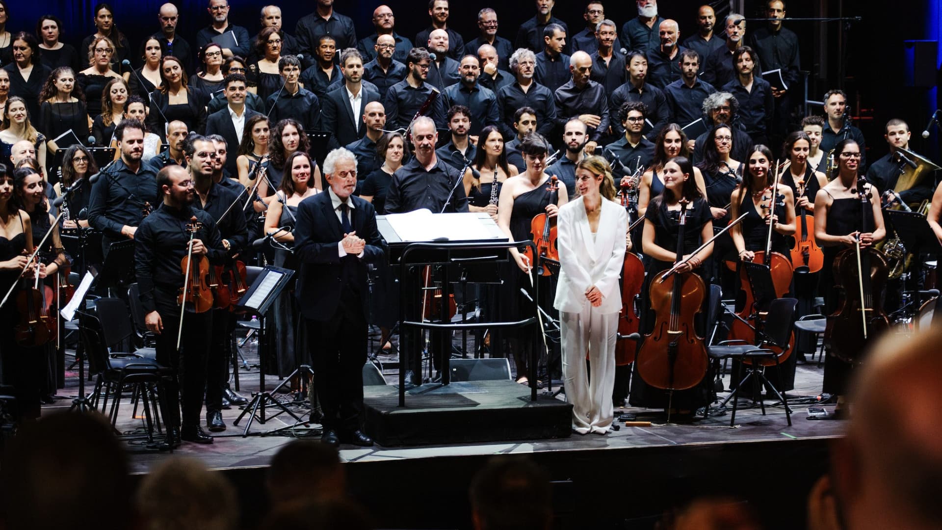 Nicola Piovani e l'attrice Barbara Ronchi