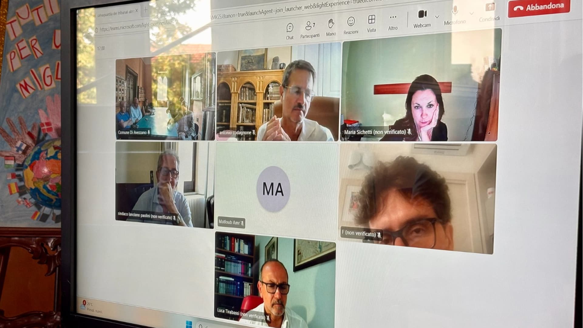 La teleconferenza