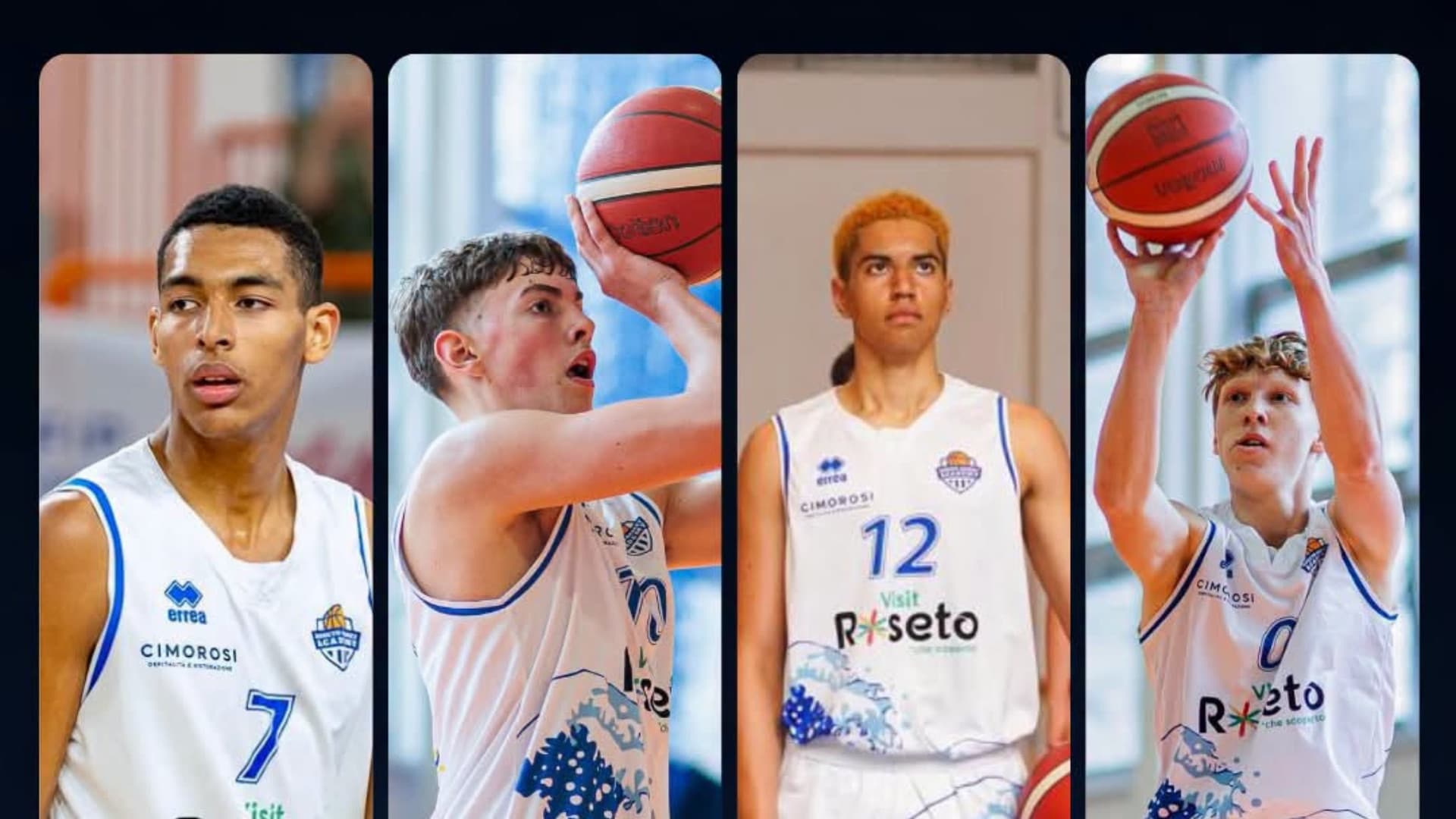 Liofilchem Roseto al completo: dopo Aukstikalnis quattro baby per coach Gramenzi. Le date della stagione