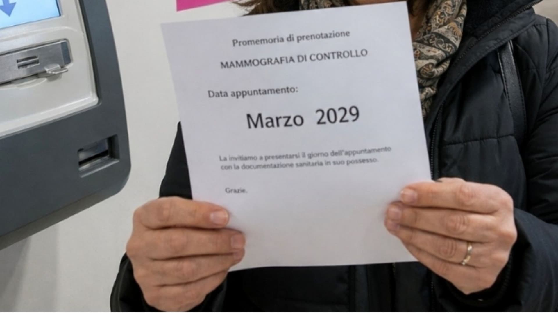 Una prenotazione a marzo '29