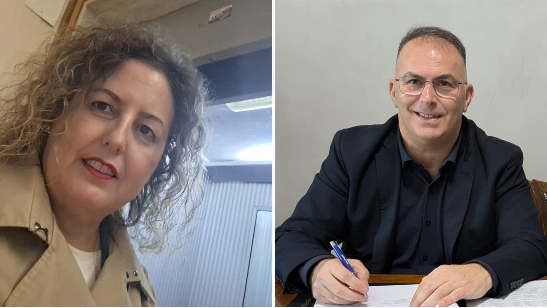 da sinistra l'assessore Di Felice e il sindaco De Martinis