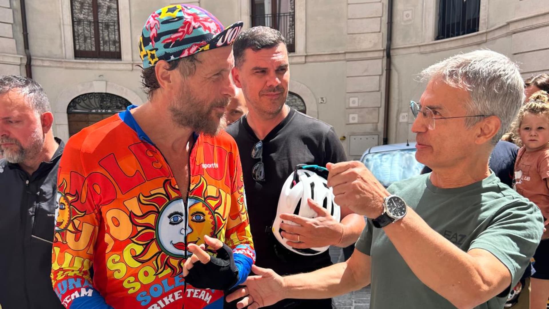 da sinistra Lorenzo Jovanotti Cherubini e Sandro Teodoro