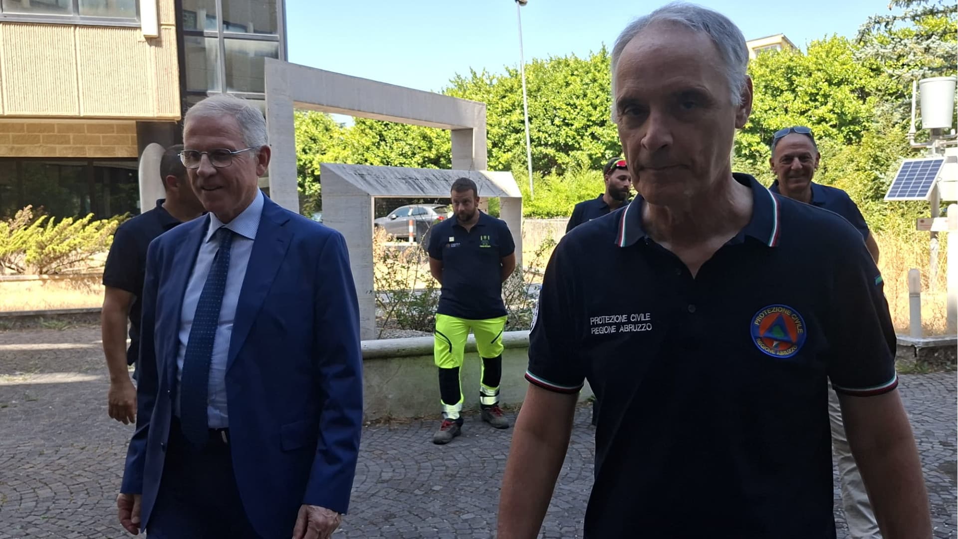 Un momento della visita