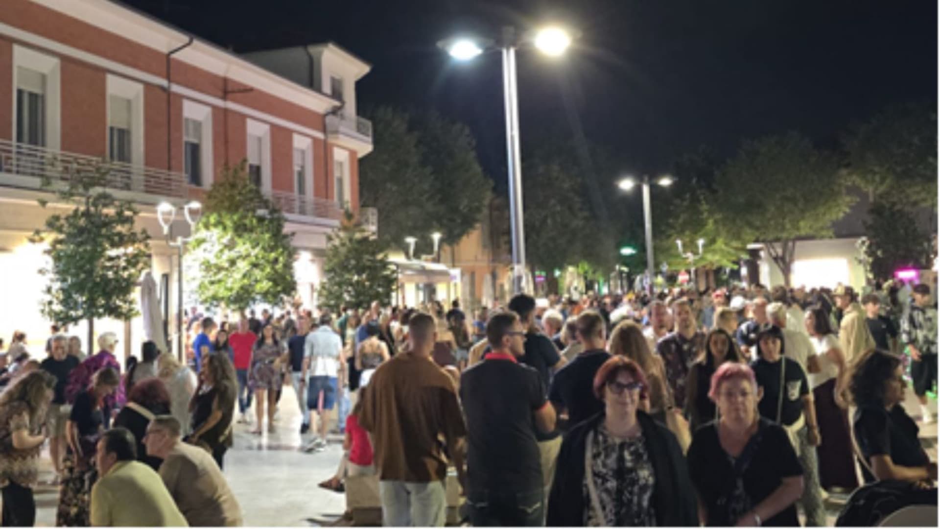 Un'immagine della serata