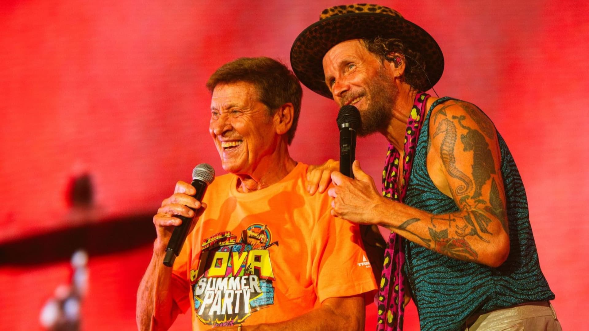 Morandi e Jovanotti sul palco