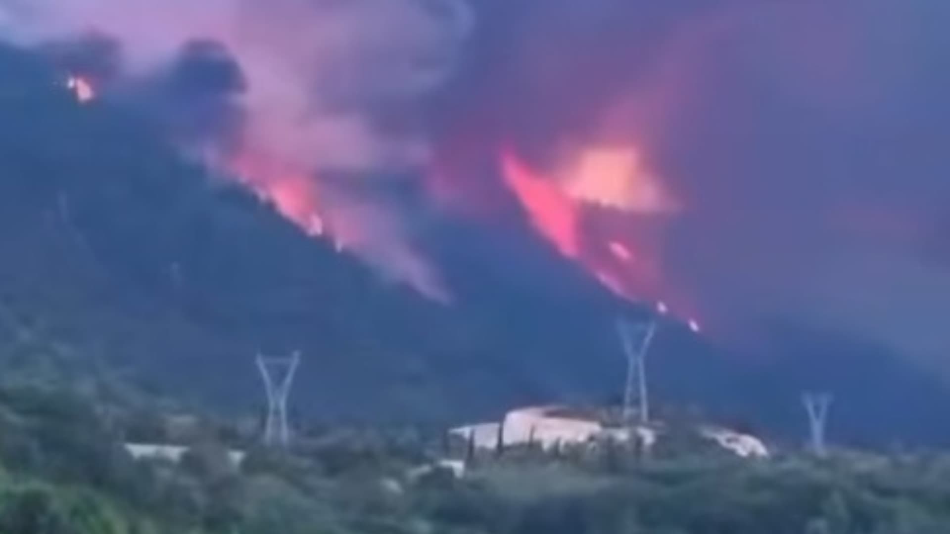 Incendio sul monte Morrone