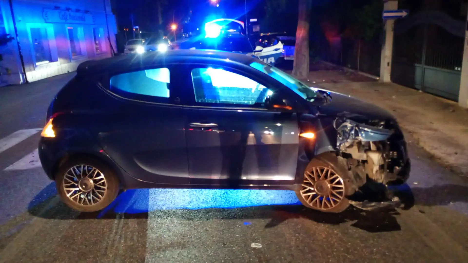 L'auto incidentata