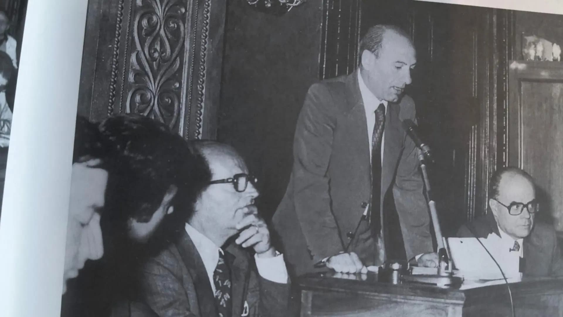 L'ex sindaco in una foto del 1976