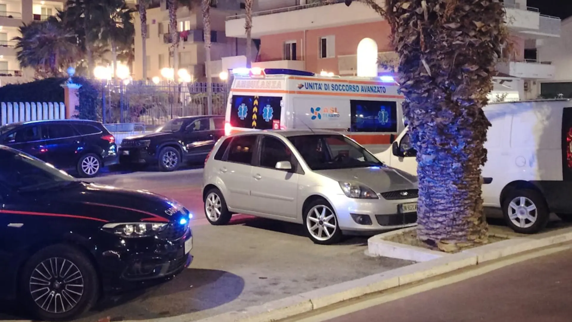 La zona dell'aggressione