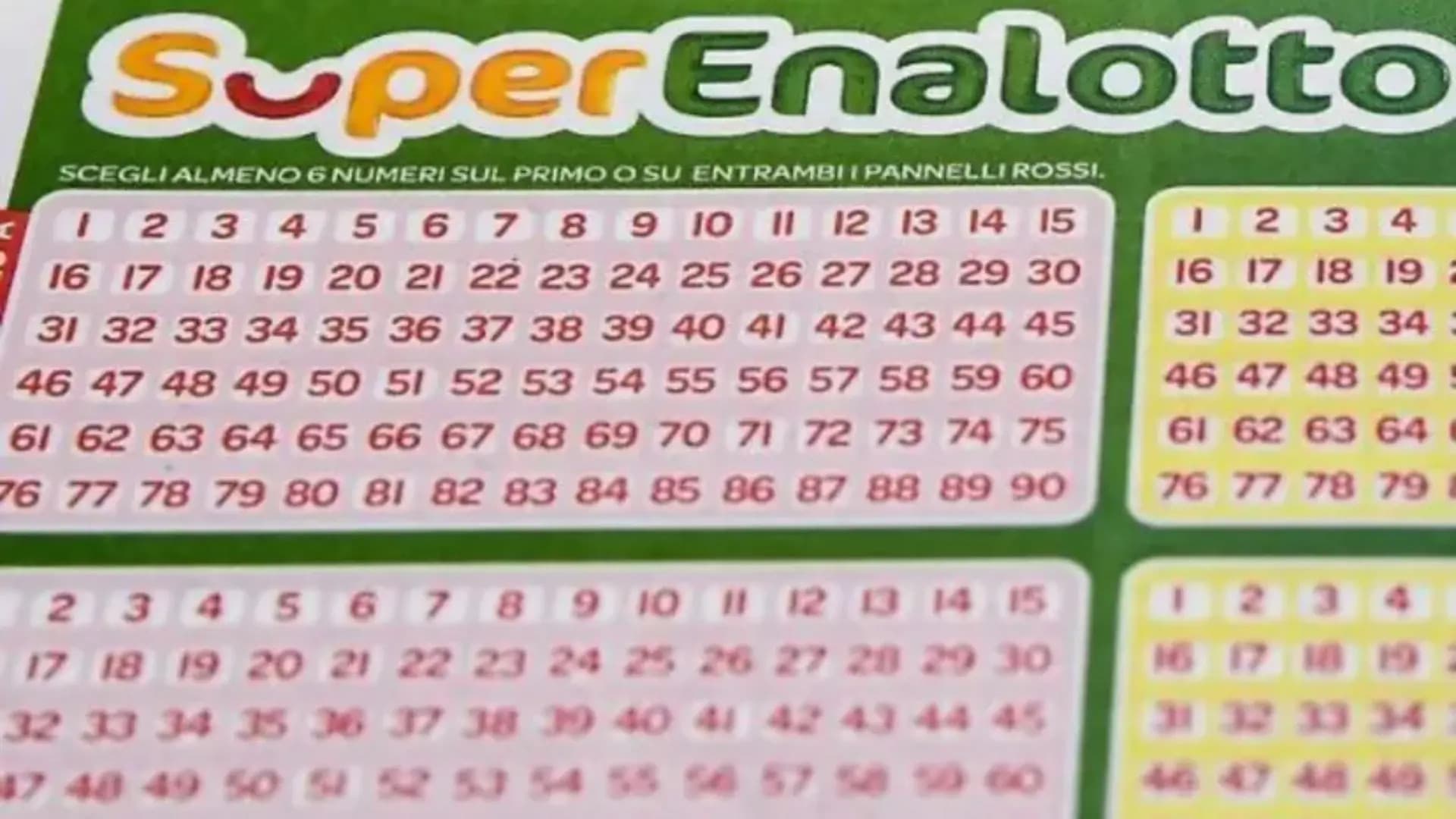 SuperEnalotto, si festeggia in Abruzzo: a Teramo un “5” da oltre 74mila euro