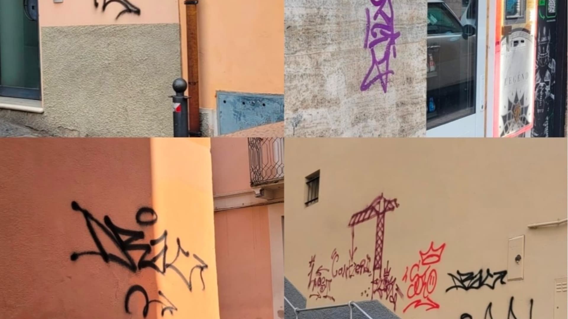 Teramo, muri nel mirino dei vandali: i graffitari agiscono indisturbati. E la squadra antidegrado non c’è più