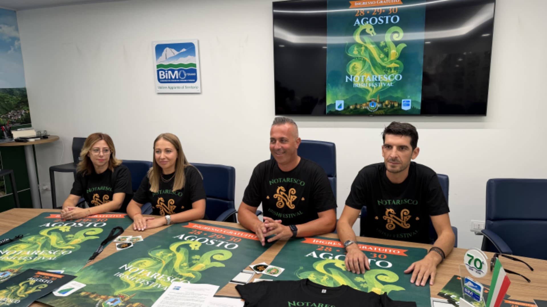 Un momento della conferenza stampa