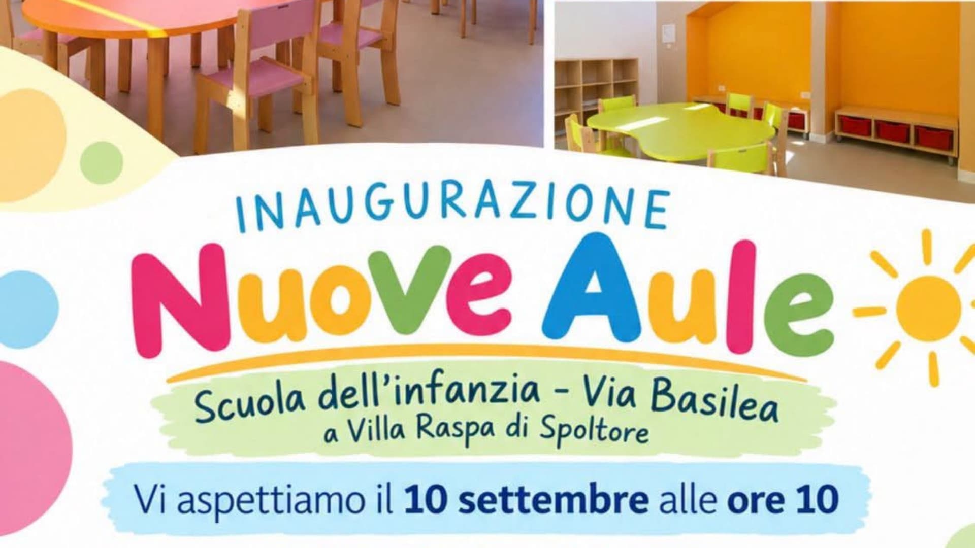 Spoltore, nuovi spazi didattici nella scuola dell’infanzia di Villa Raspa