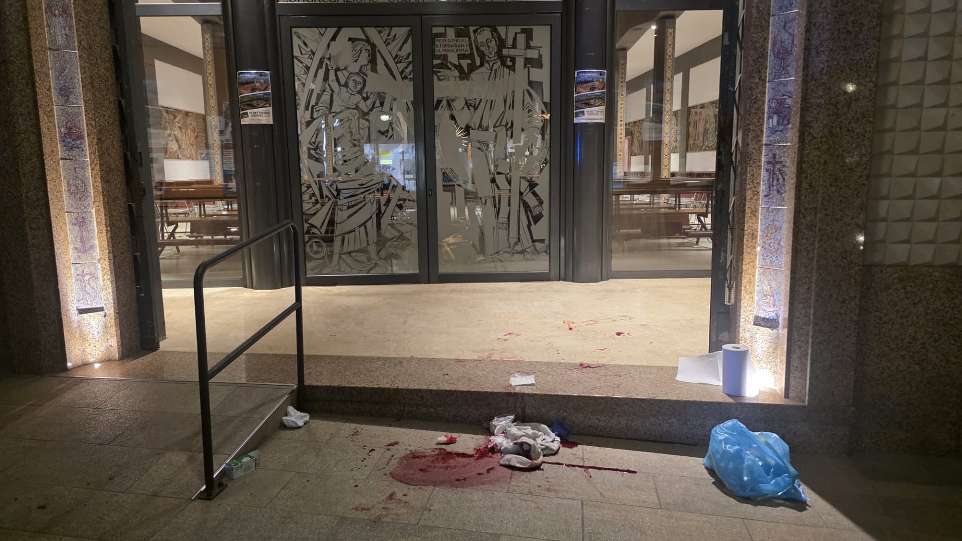 La zona dell'aggressione
