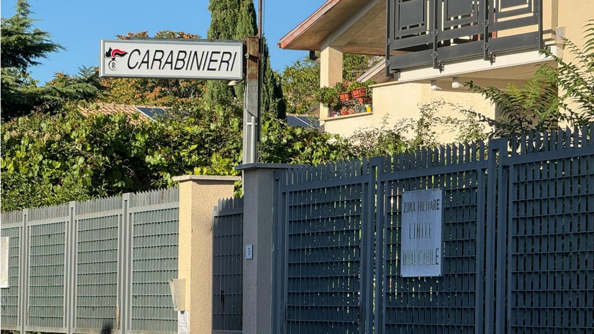 Caserma dei carabinieri a Trasacco