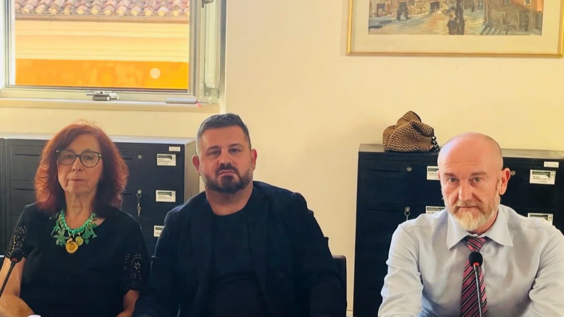 Da sinistra Giuliani, Vittorini e Santella