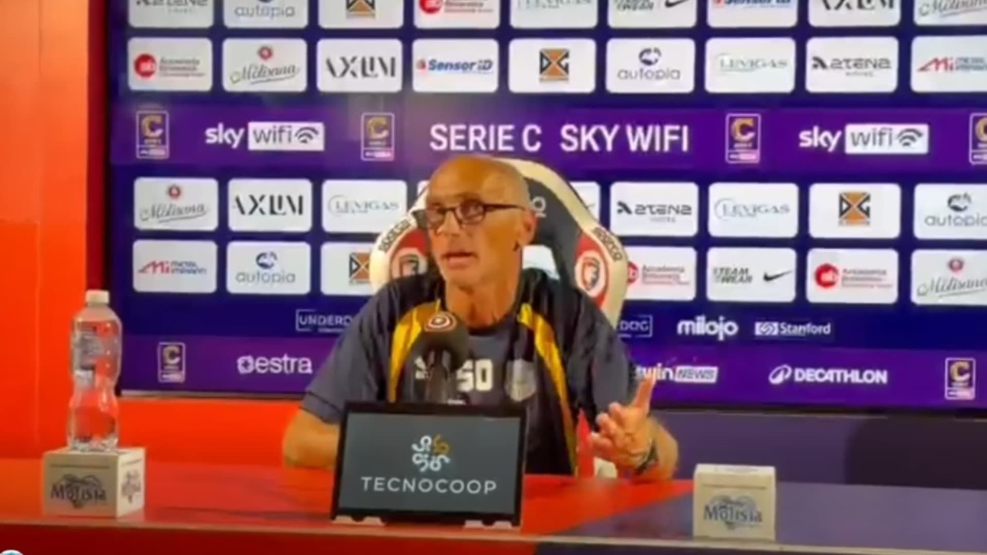 Il tecnico del Pineto nel post partita