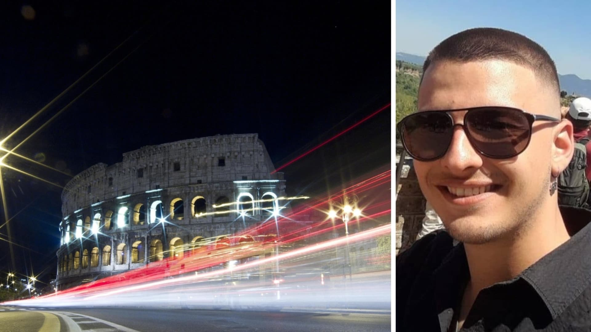A destra la vittima di 22 anni