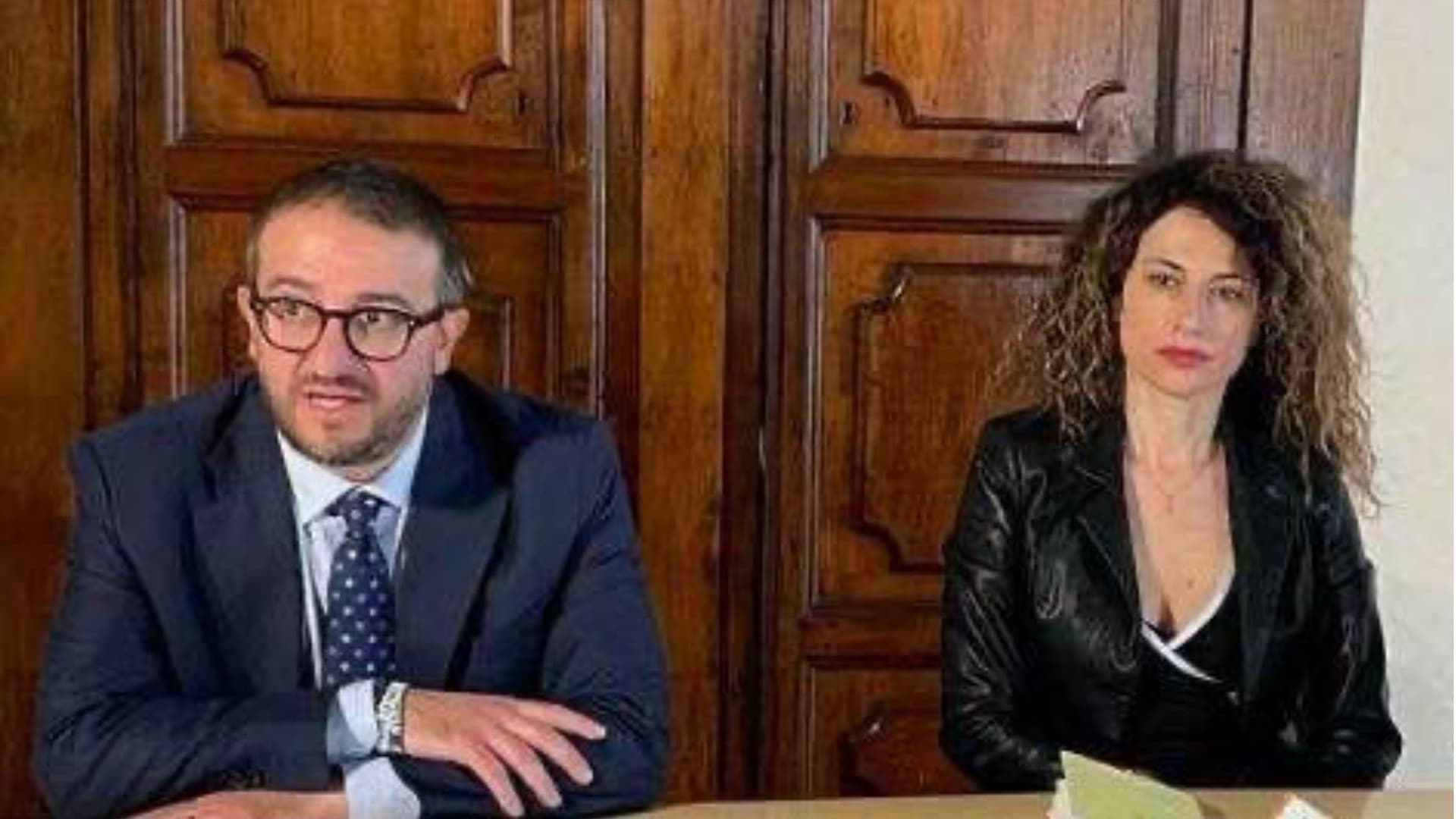 Il sindaco Pierluigi Biondi e l’assessore alle Politiche sociali Manuela Tursini