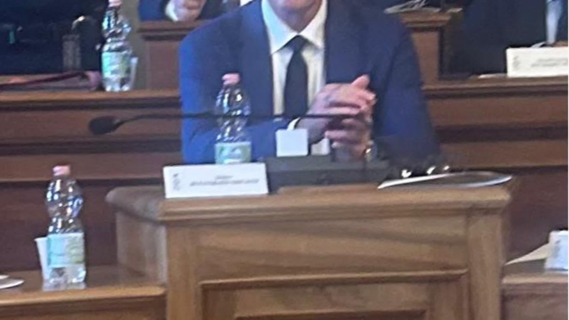 Un momento della seduta