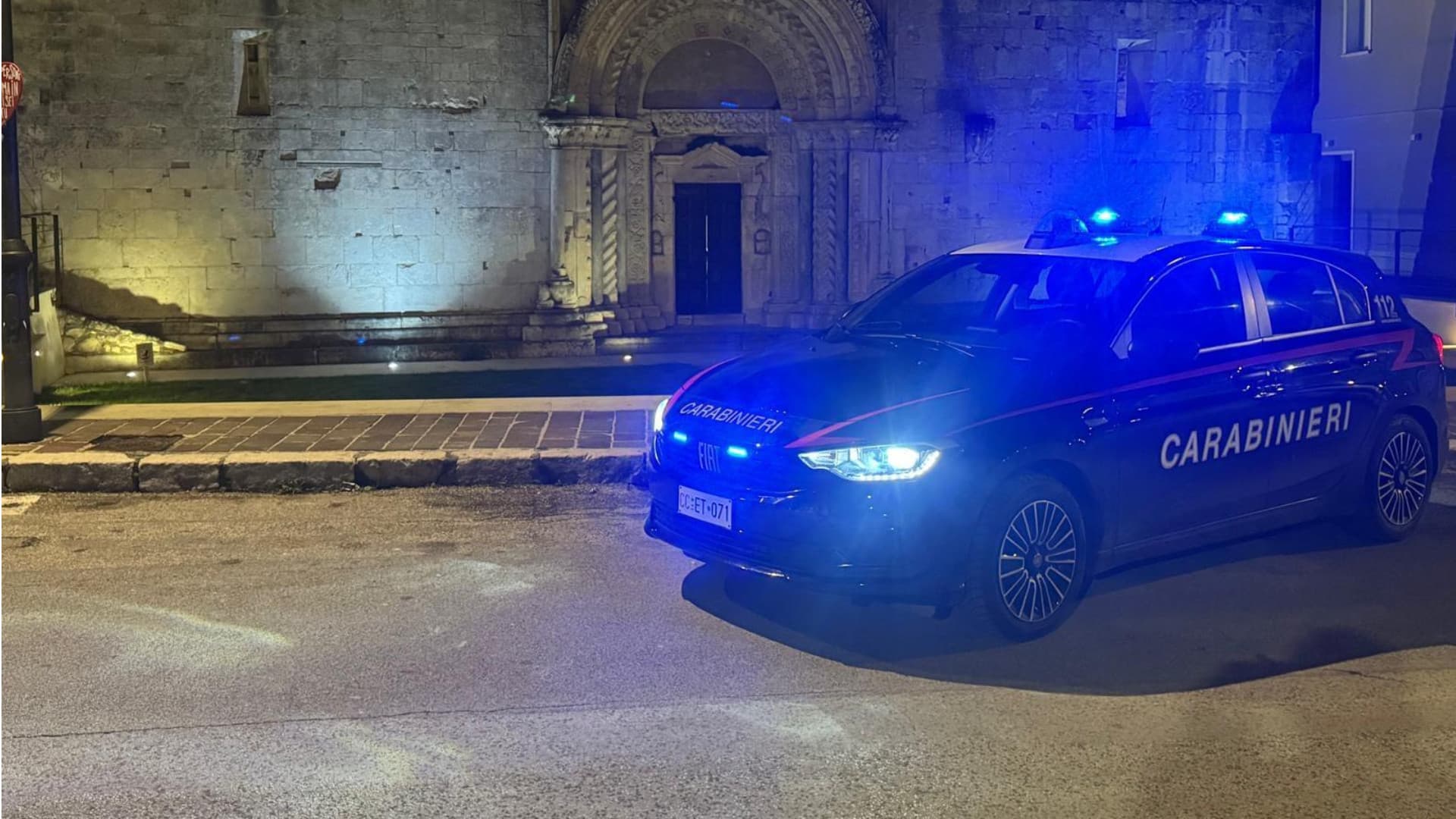 Carabinieri durante un controllo