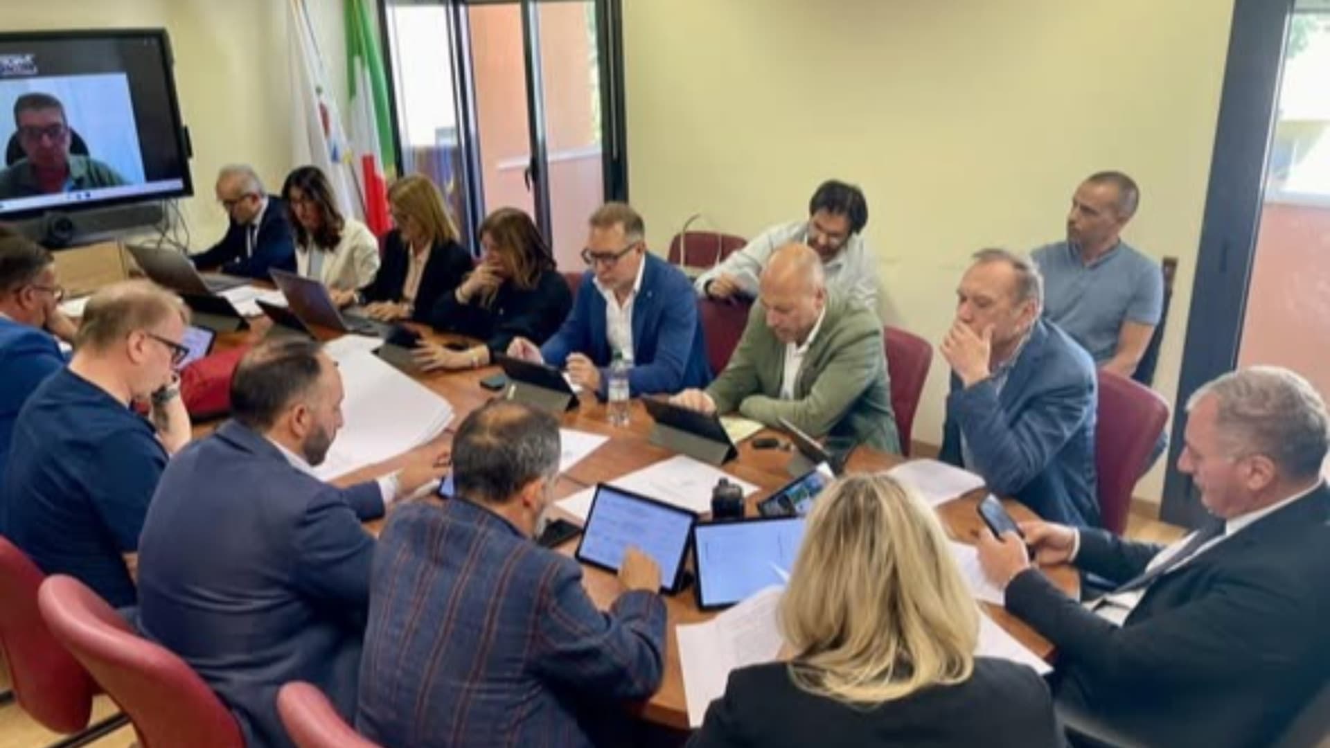 La riunione in Provincia