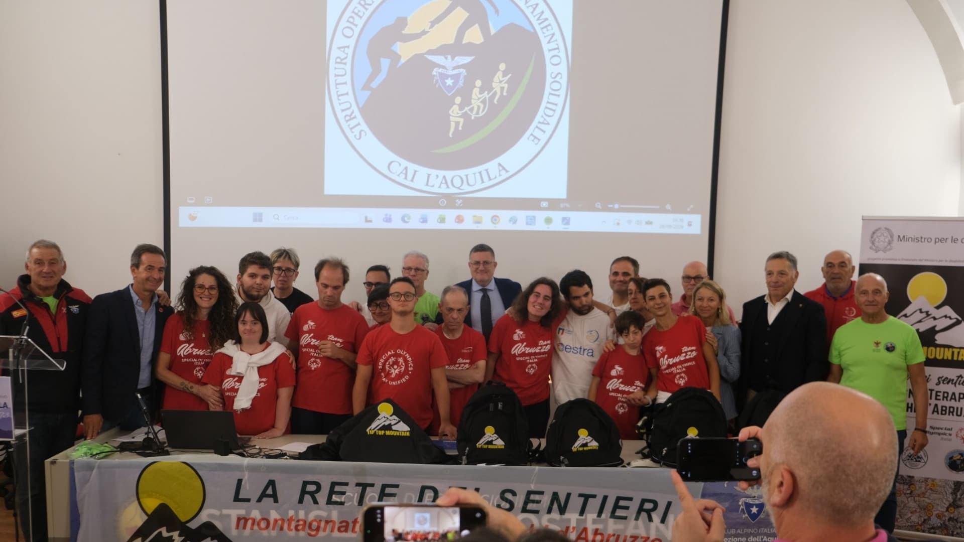 L'Aquila, Tip Top Mountain: consegnati agli atleti i kit per continuare il cammino di inclusione, autonomia e crescita in montagna