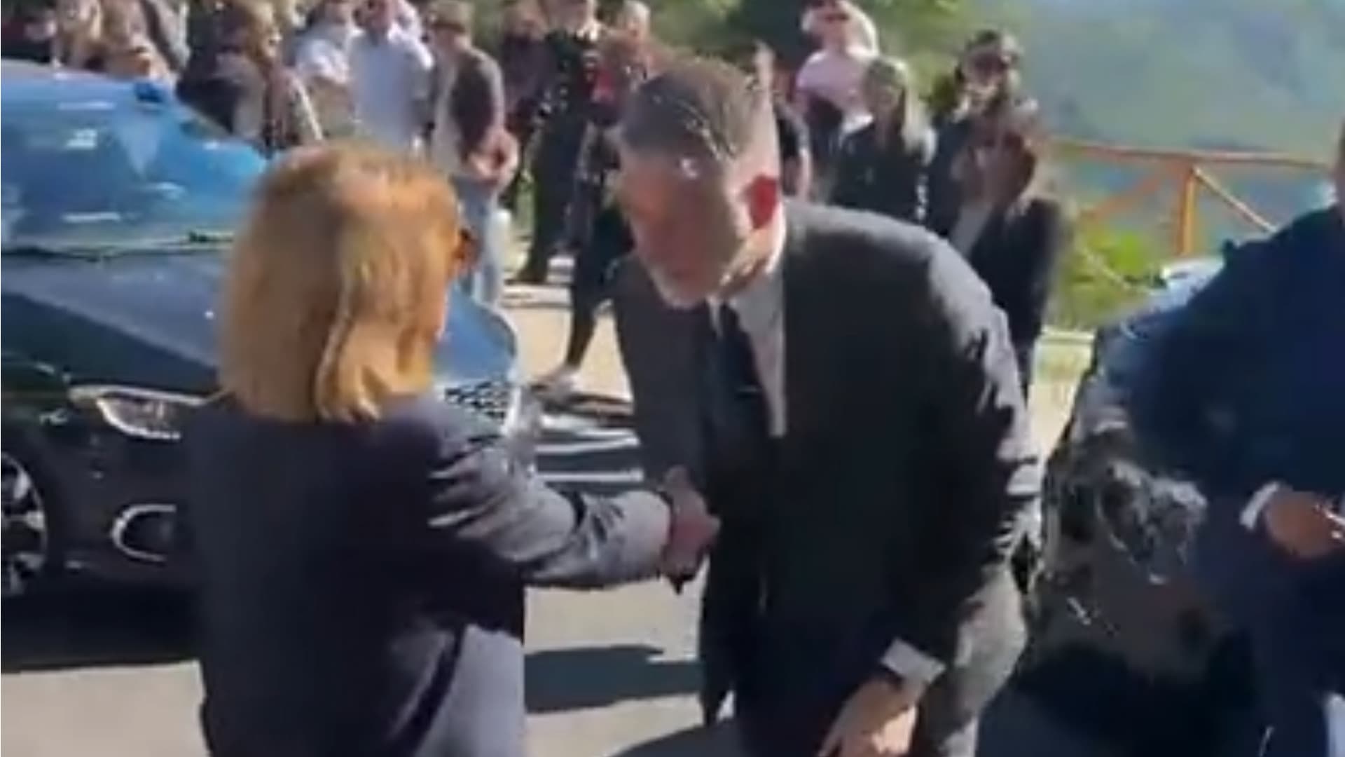 L'arrivo del ministro