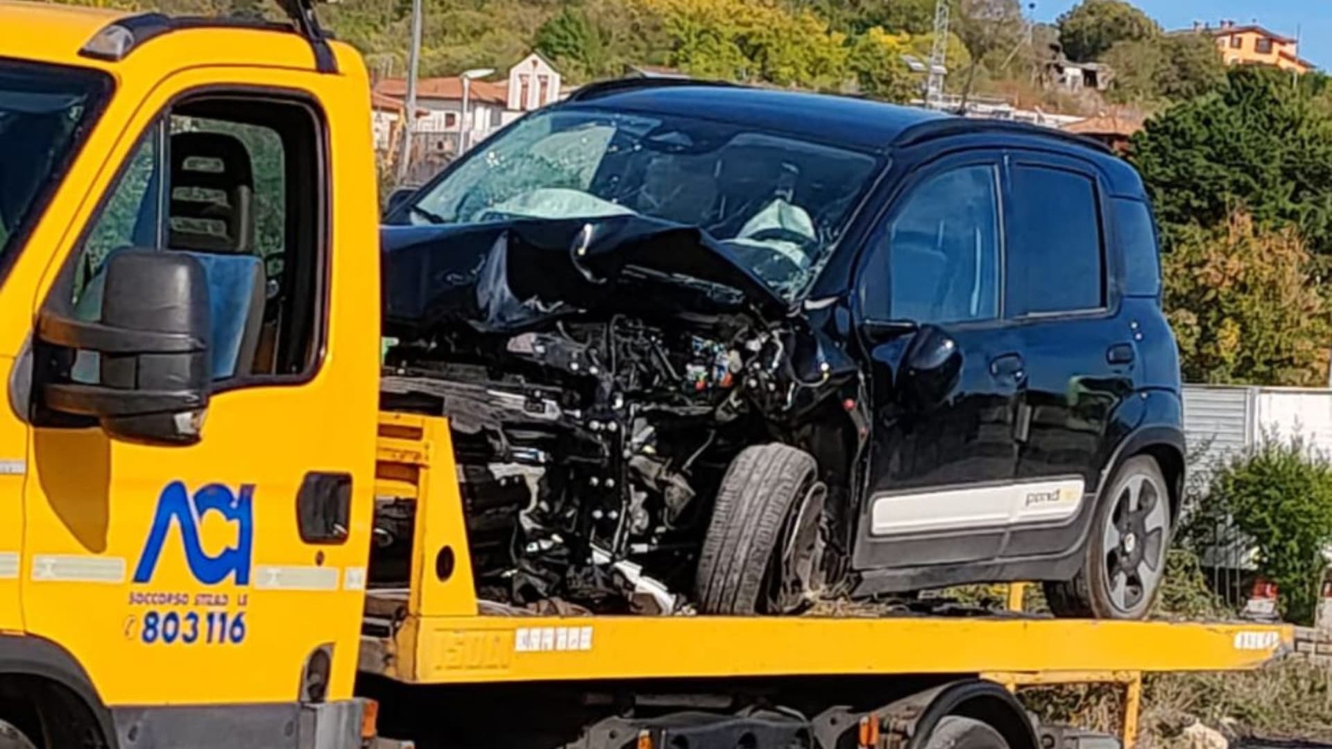 Una delle auto coinvolte