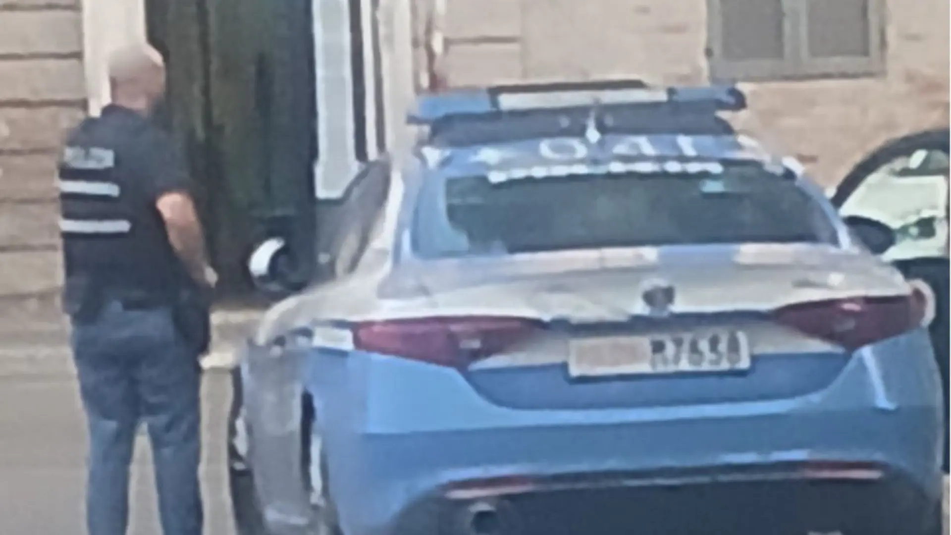 L'intervento della polizia