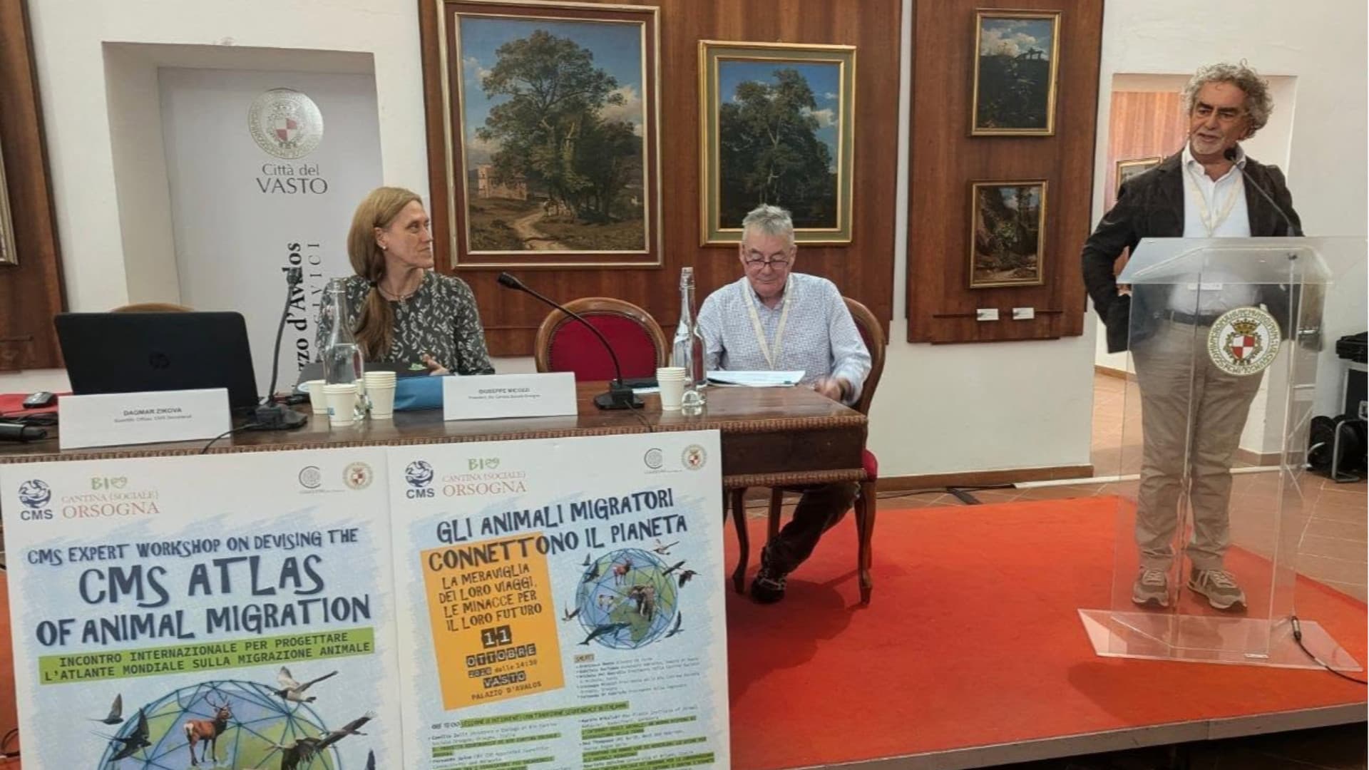 Un momento dell'intervento
