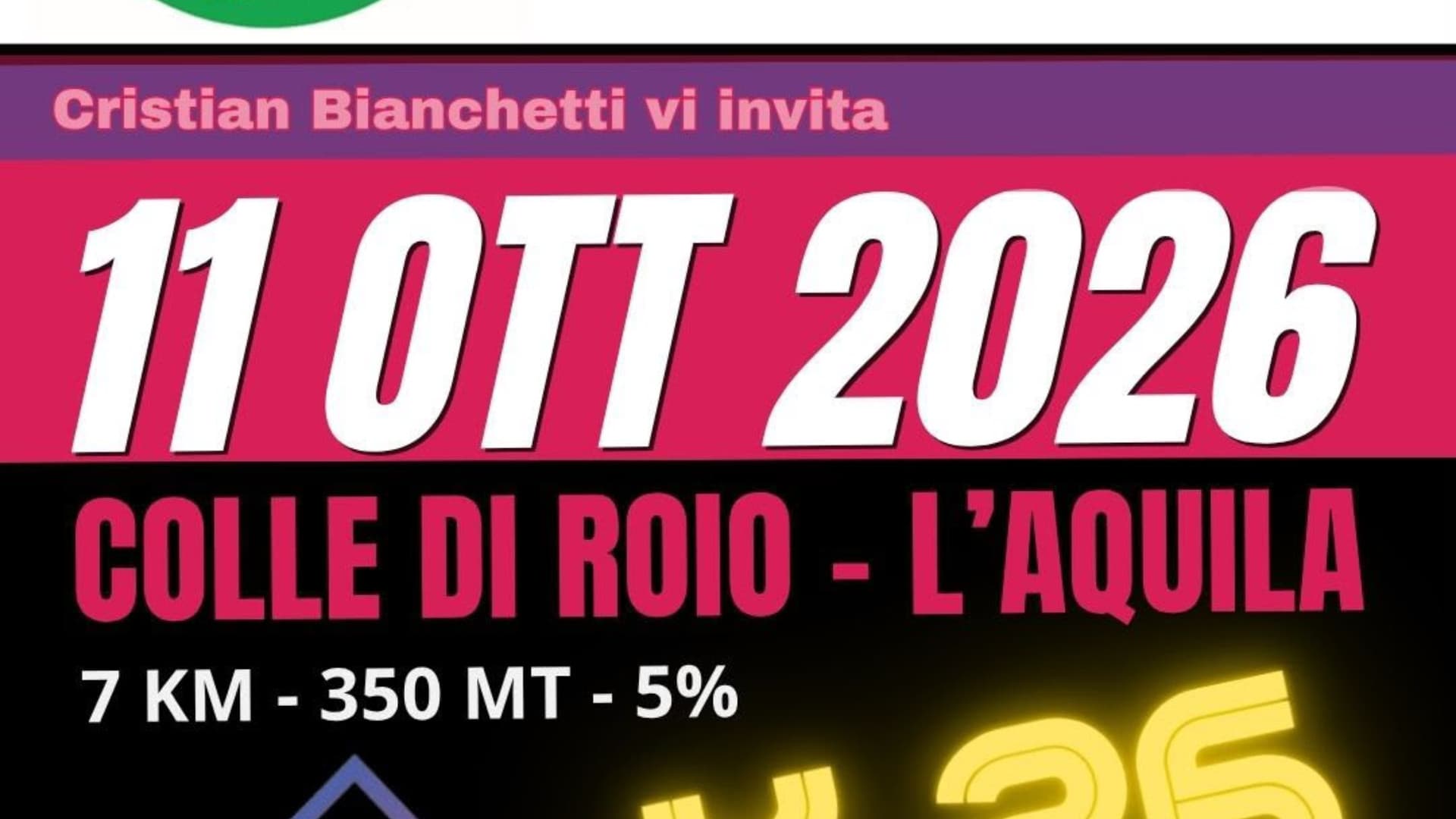 L'Aquila, a Colle di Roio Bianchetti proverà a realizzare il record della prova Everesting