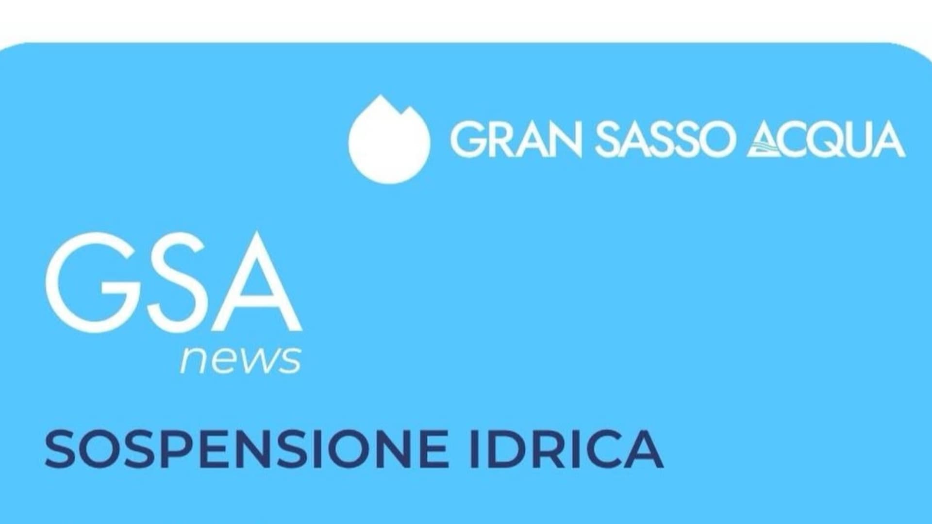 L'Aquila, interruzione idrica per alcune zone a ridosso del centro storico