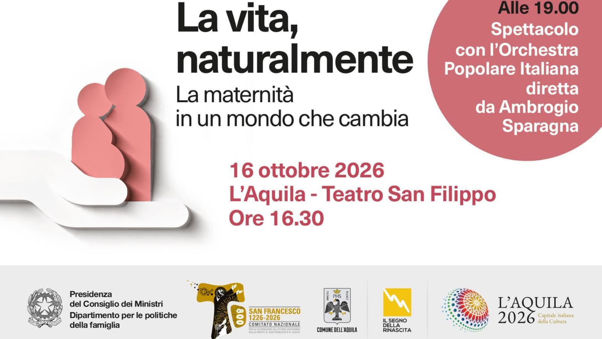 L'Aquila, il capoluogo abruzzese ospita “La vita, naturalmente – La maternità in un mondo che cambia”
