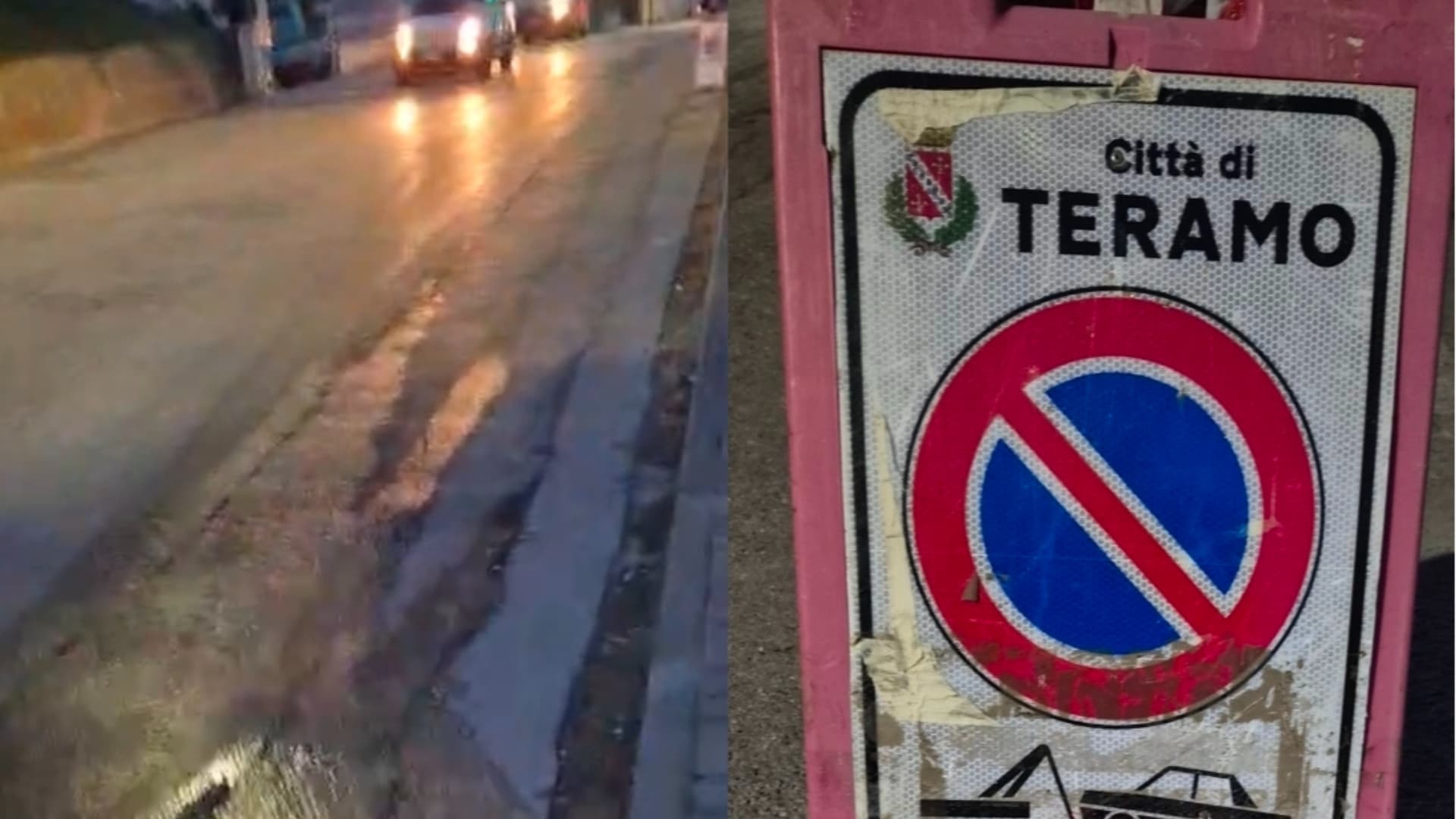 Colleatterrato Basso, l’acqua si perde ma si rifanno le strisce stradali: la manutenzione al contrario - Video