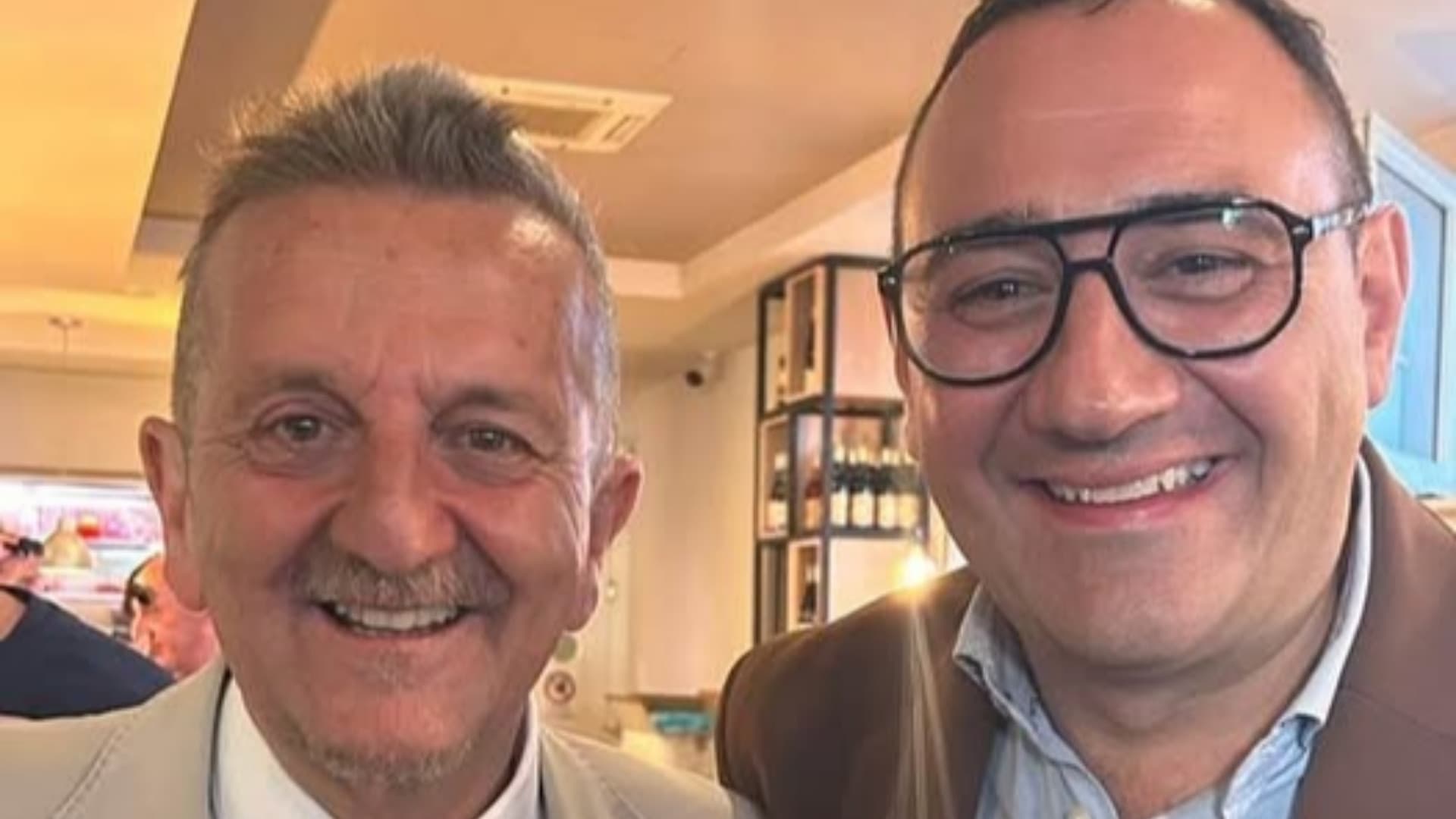 Emanuele Imprudente con il sindaco di Avezzano Di Pangrazio